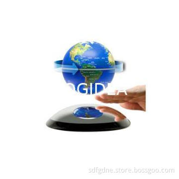 Non-Stop Rotating Magnetic Levitating Globe , 4 Inch Blue L